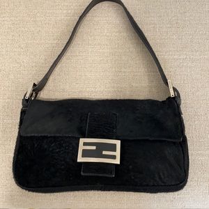 Fendi Authentic pony skin baguette